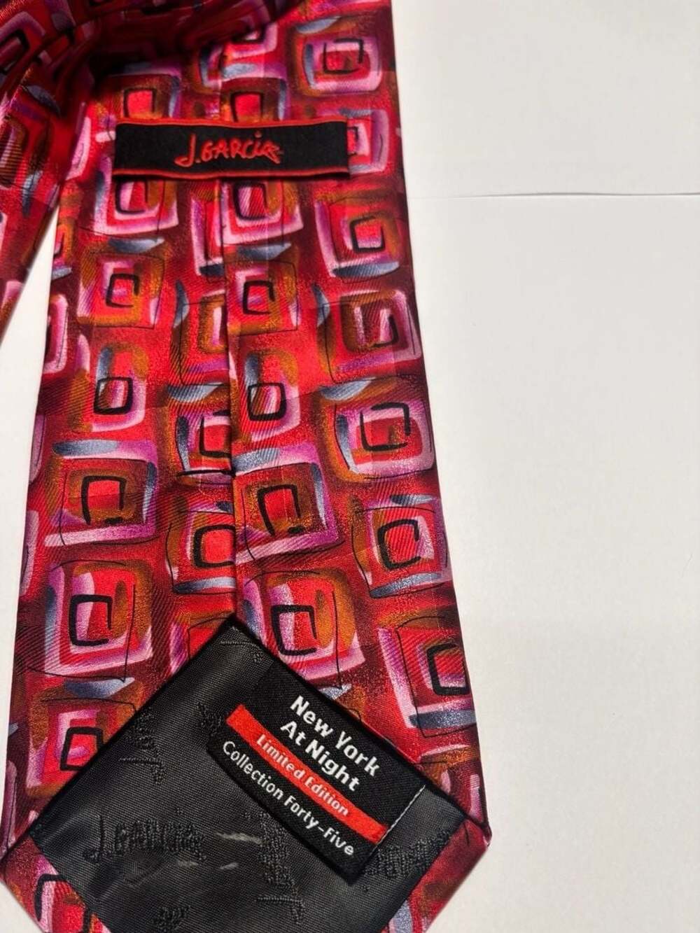 Jerry Garcia Necktie Neck Tie Interstices Collection Thirty Geometric Pattern 10